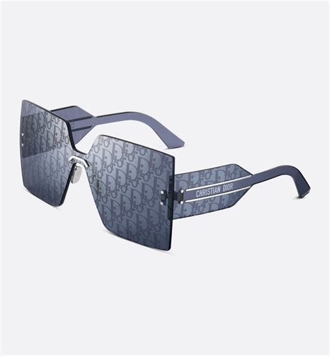 DiorClub M5U Blue Dior Oblique Square Sunglasses 